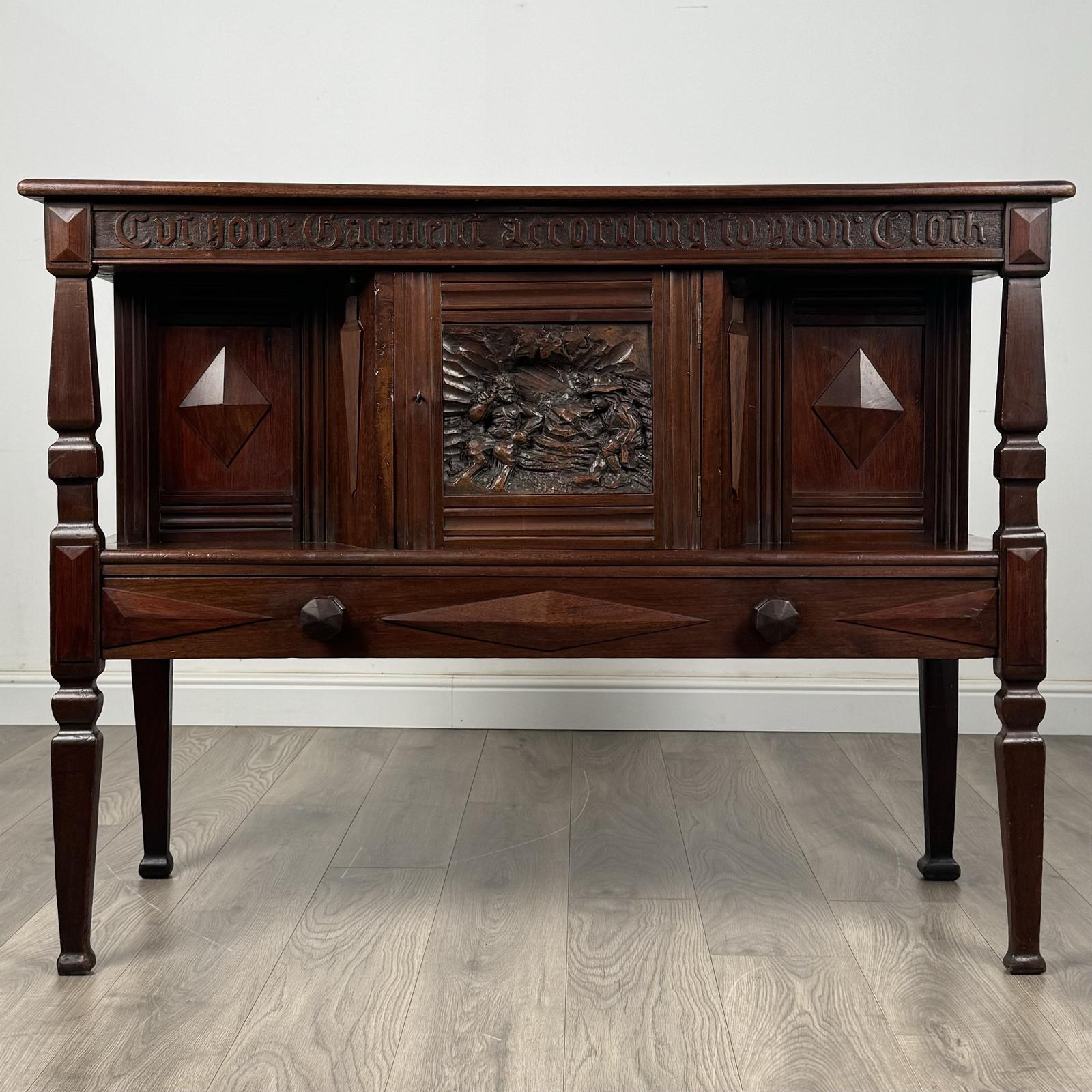 Antique 18th Century Carved Sideboard in Walnut (1 of 13)