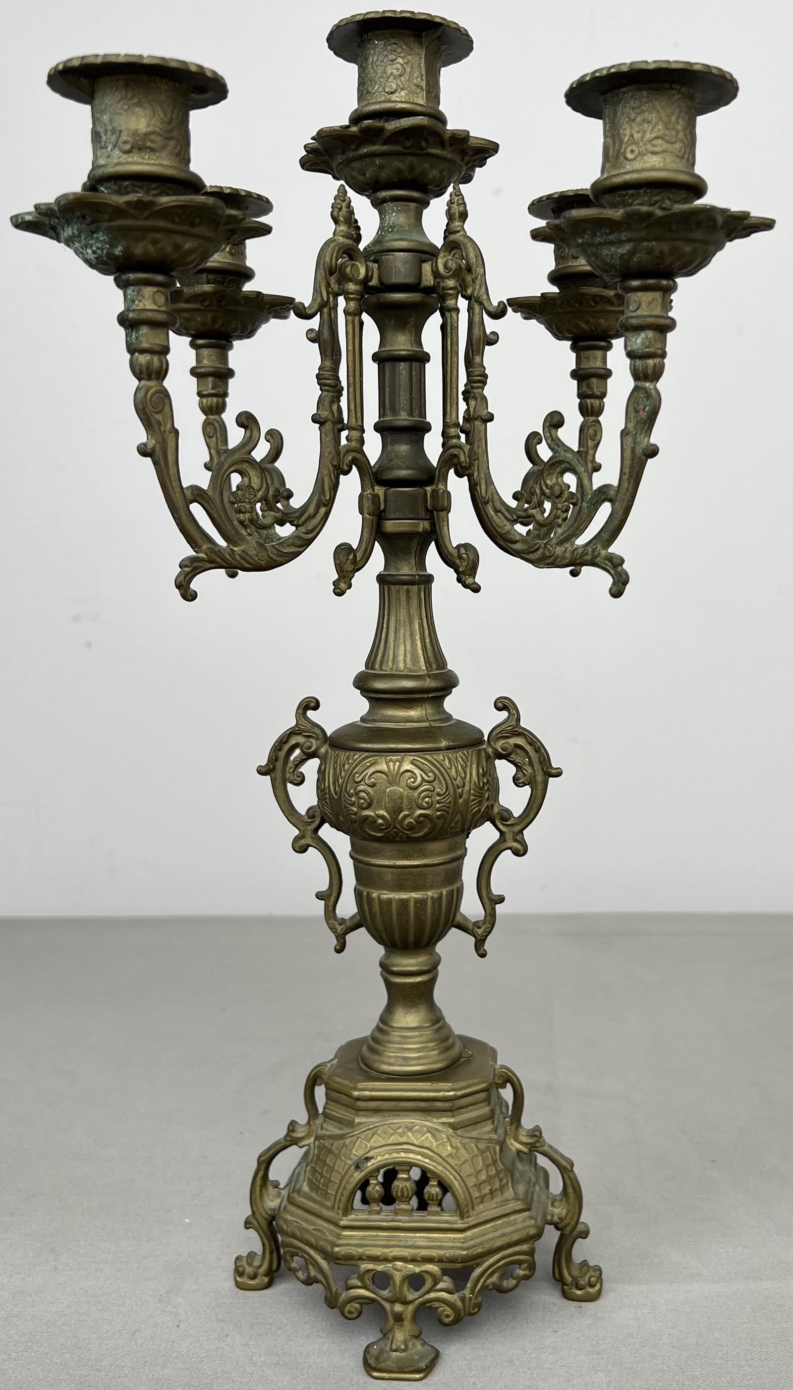 Candelabra Vintage French Decorative 5 Arm Candle Holder (1 of 12) Candelabra Vintage French Decorative 5 Arm Candle Holder (1 of 12)