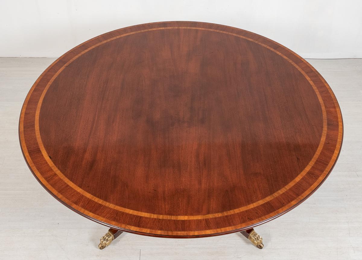 Mahogany Regency Style Circular Dining Table (1 of 8) Mahogany Regency Style Circular Dining Table (1 of 8)