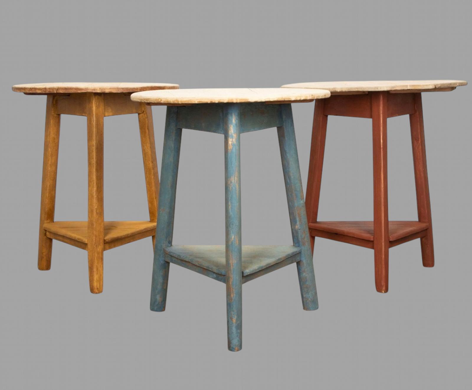 A Set of Three Decorative Cricket Tables (1 of 5)