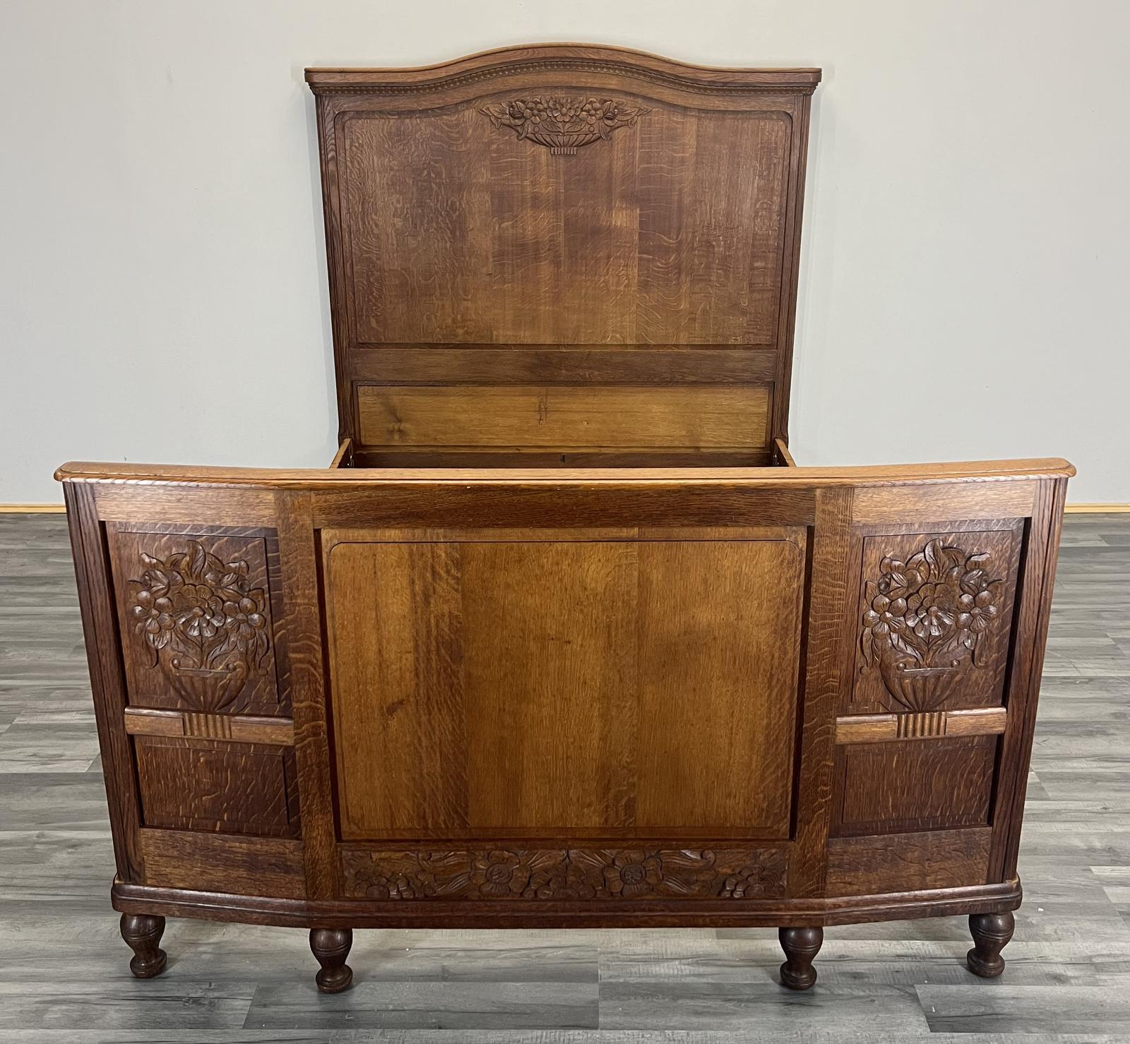 Amazing Rare Carved French Antique Double Bed (1 of 17)