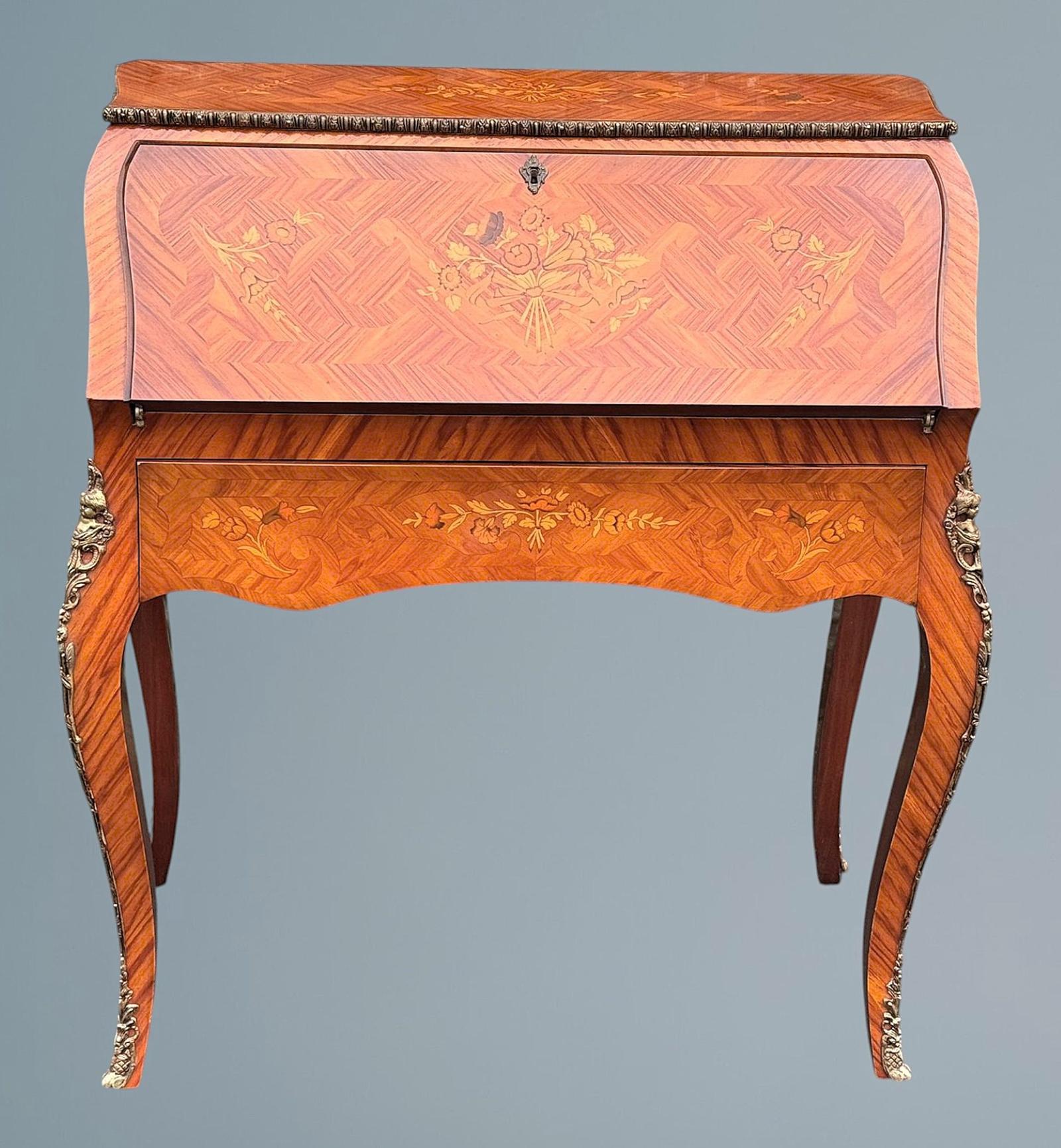 French Style Bureau De Dame / Ladies Writing Bureau (1 of 19)