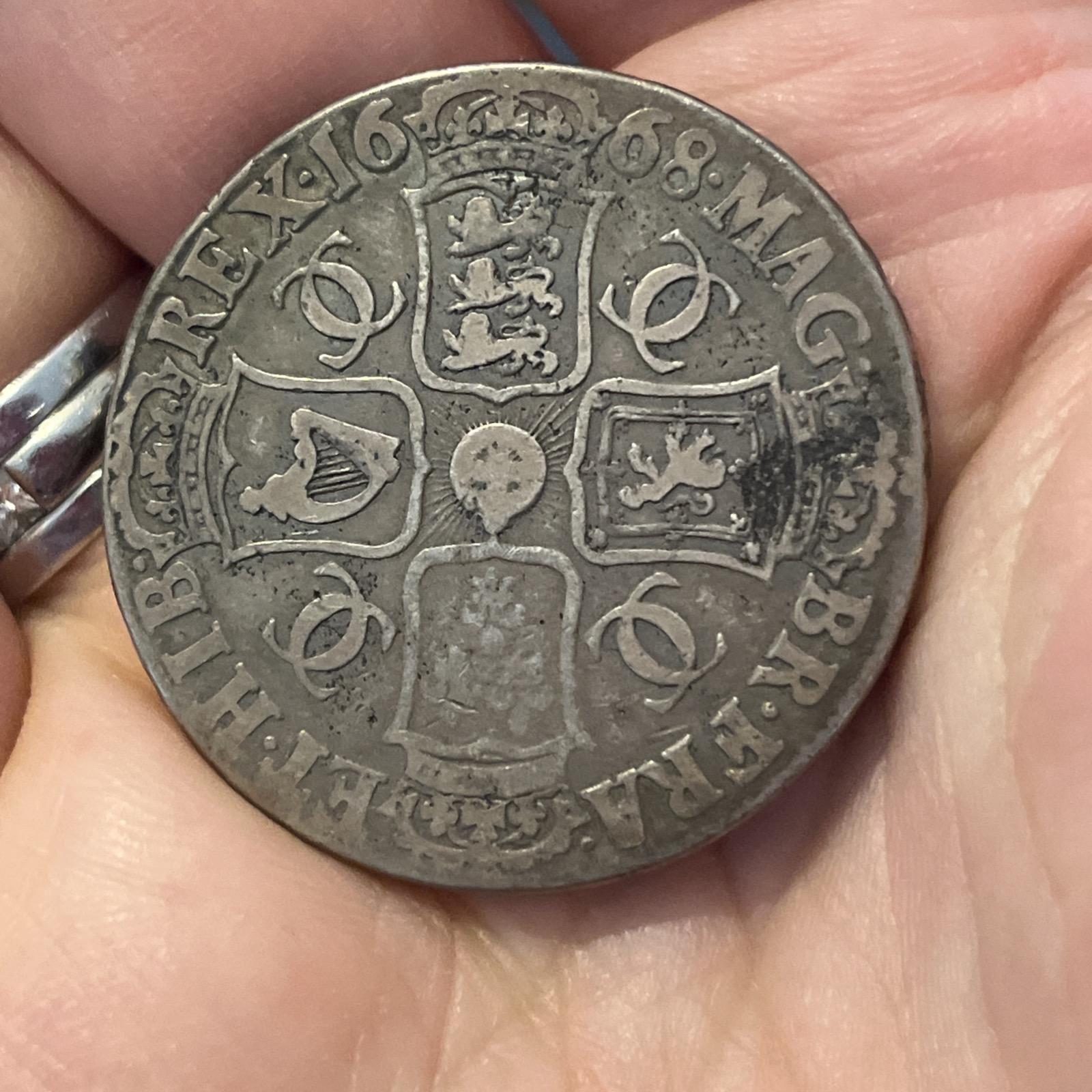 Charles II - 1668 Silver Crown - Regnal Year : VICESIMO (1 of 14)