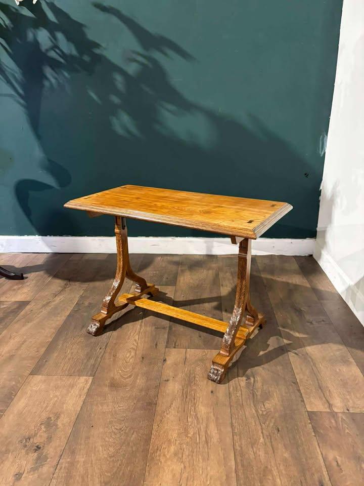 Edwardian Ecclesiastical Rectangular Oak Table (1 of 16)