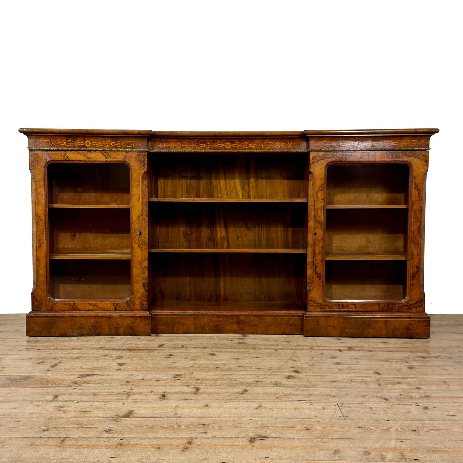 Antique Victorian Walnut Glazed Bookcase (1 of 11) Antique Victorian Walnut Glazed Bookcase (1 of 11)