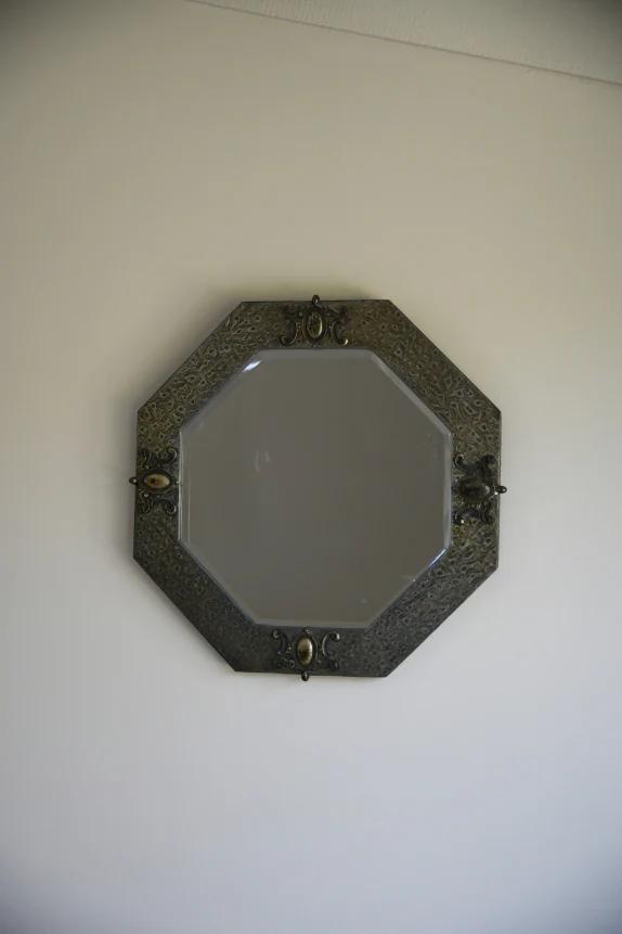 Arts & Crafts Octagonal Mirror (1 of 10)
