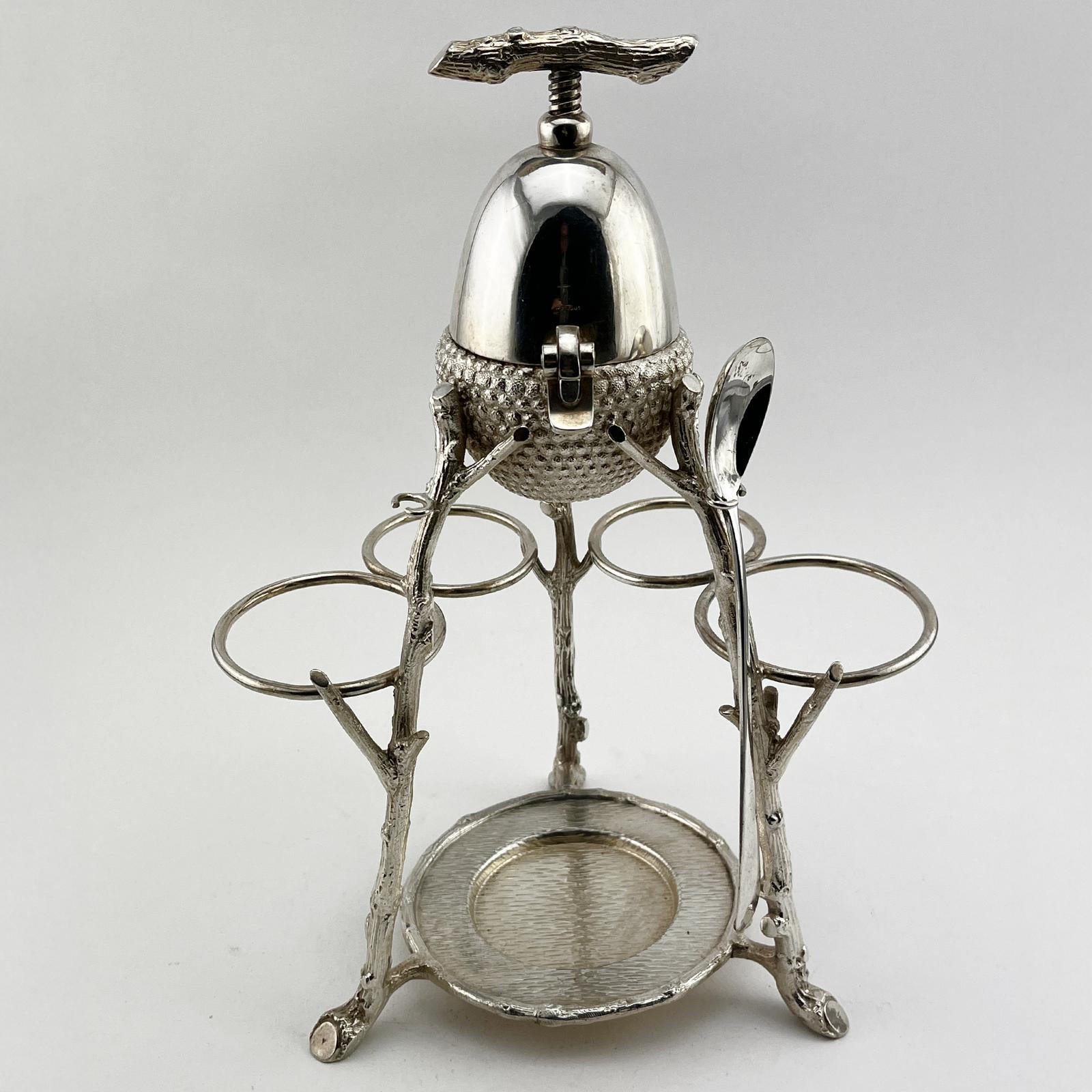 Silver Plated Bar Lemon Squeezer with Acorn Shaped Body (1 of 6) Silver Plated Bar Lemon Squeezer with Acorn Shaped Body (1 of 6)