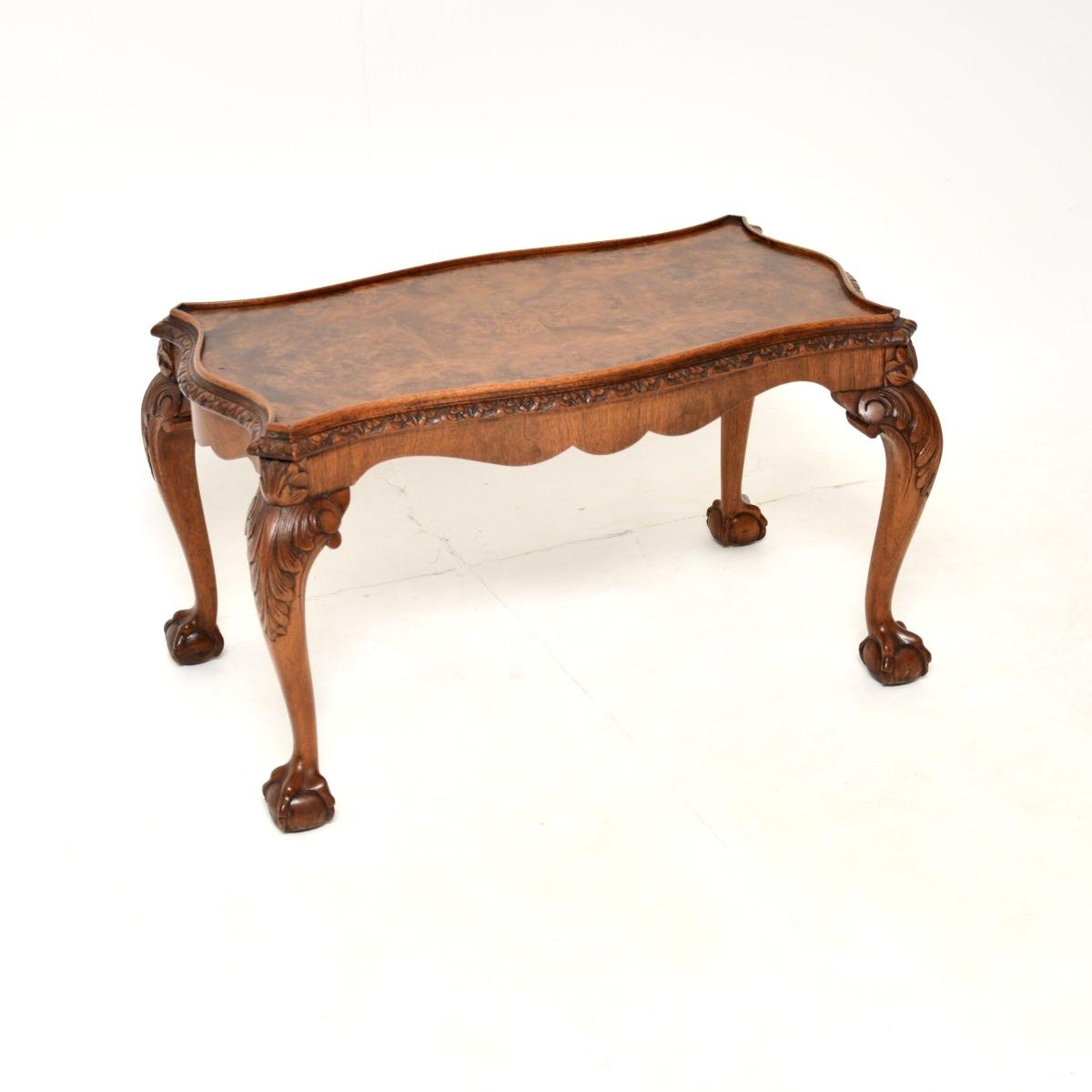 Antique Queen Anne Style Burr Walnut Coffee Table (1 of 7) Antique Queen Anne Style Burr Walnut Coffee Table (1 of 7)