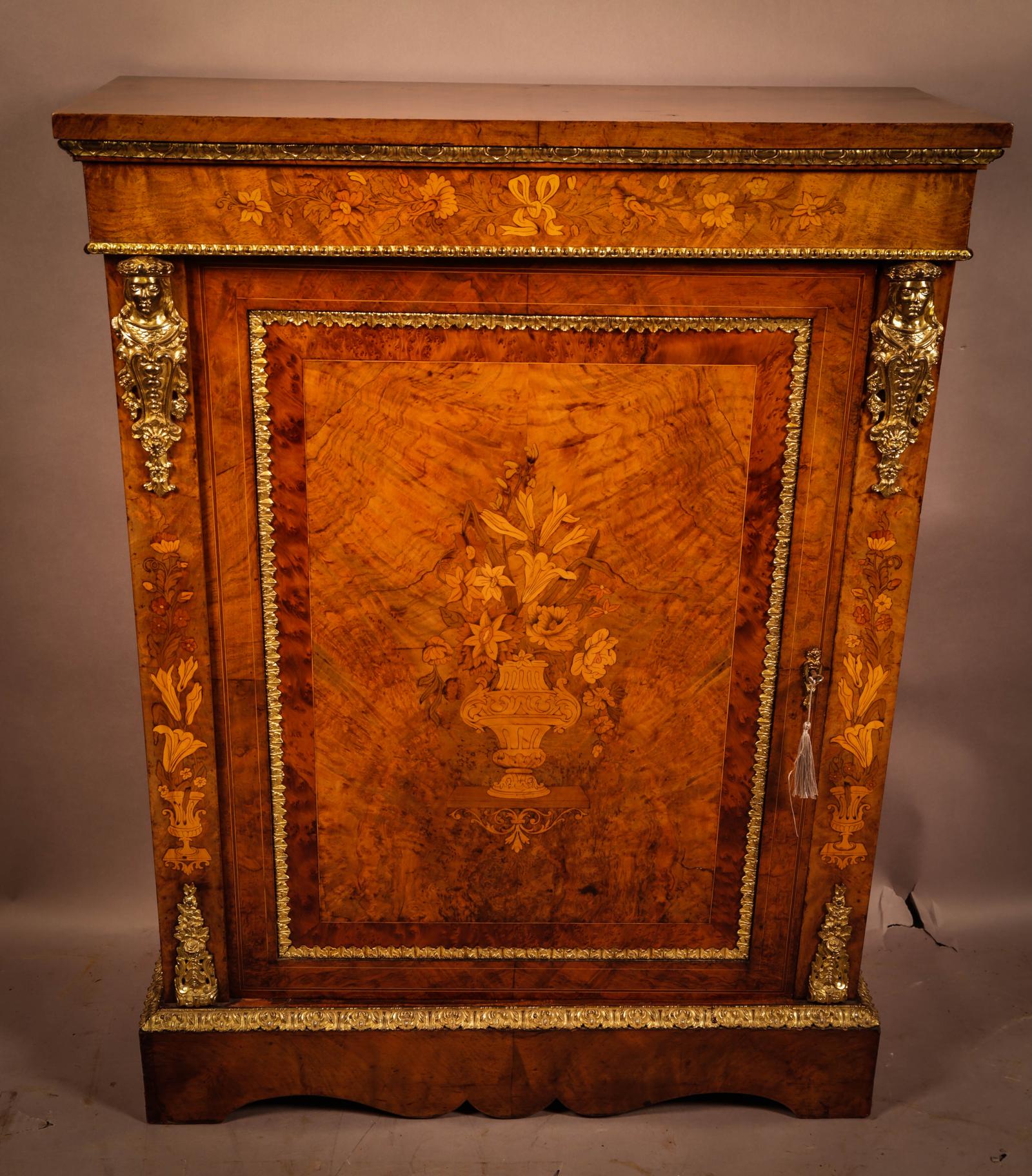Super Quality Burr Walnut Pier Cabinet c.1850 (1 of 8) Super Quality Burr Walnut Pier Cabinet c.1850 (1 of 8)