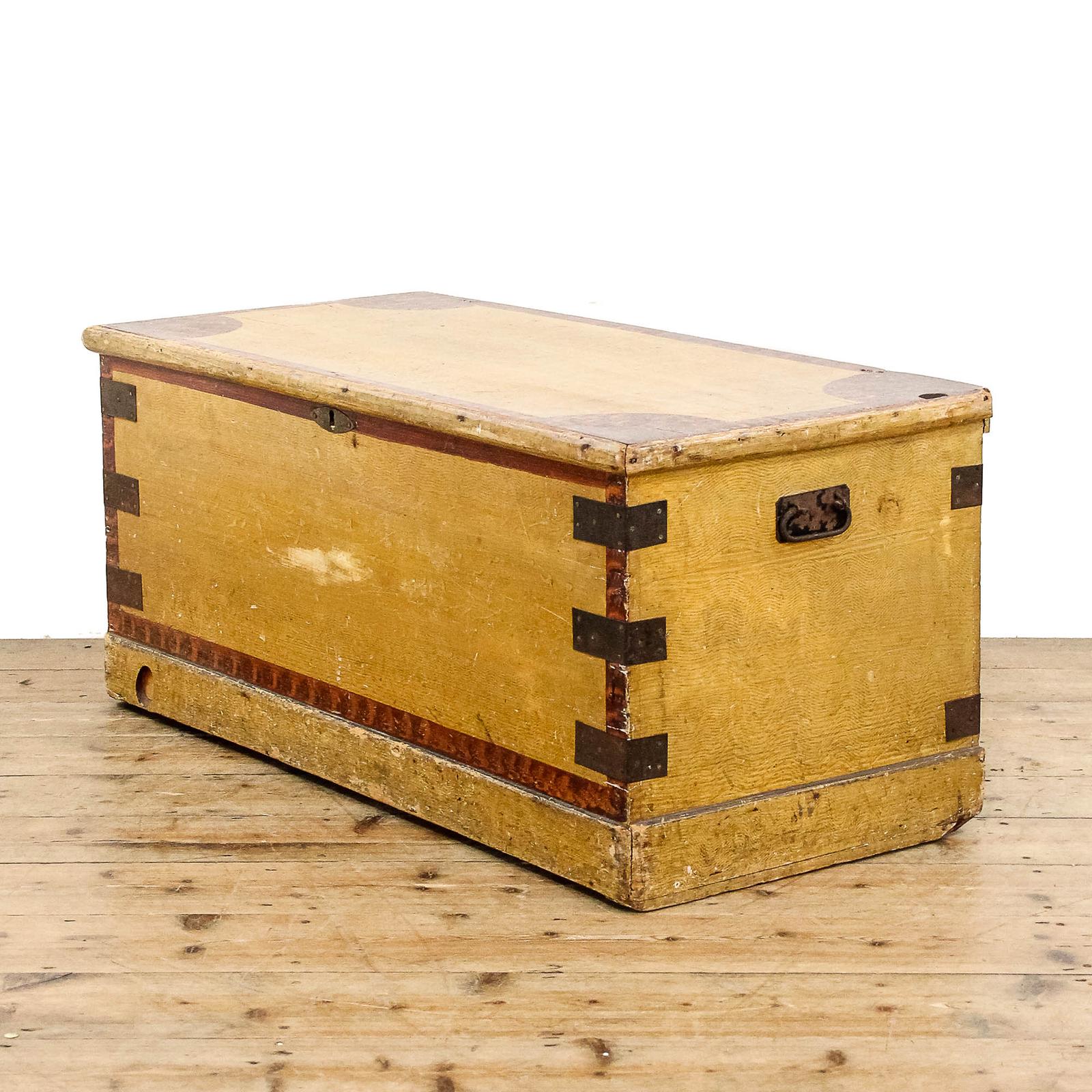 Antique Victorian Pine Trunk (1 of 12)