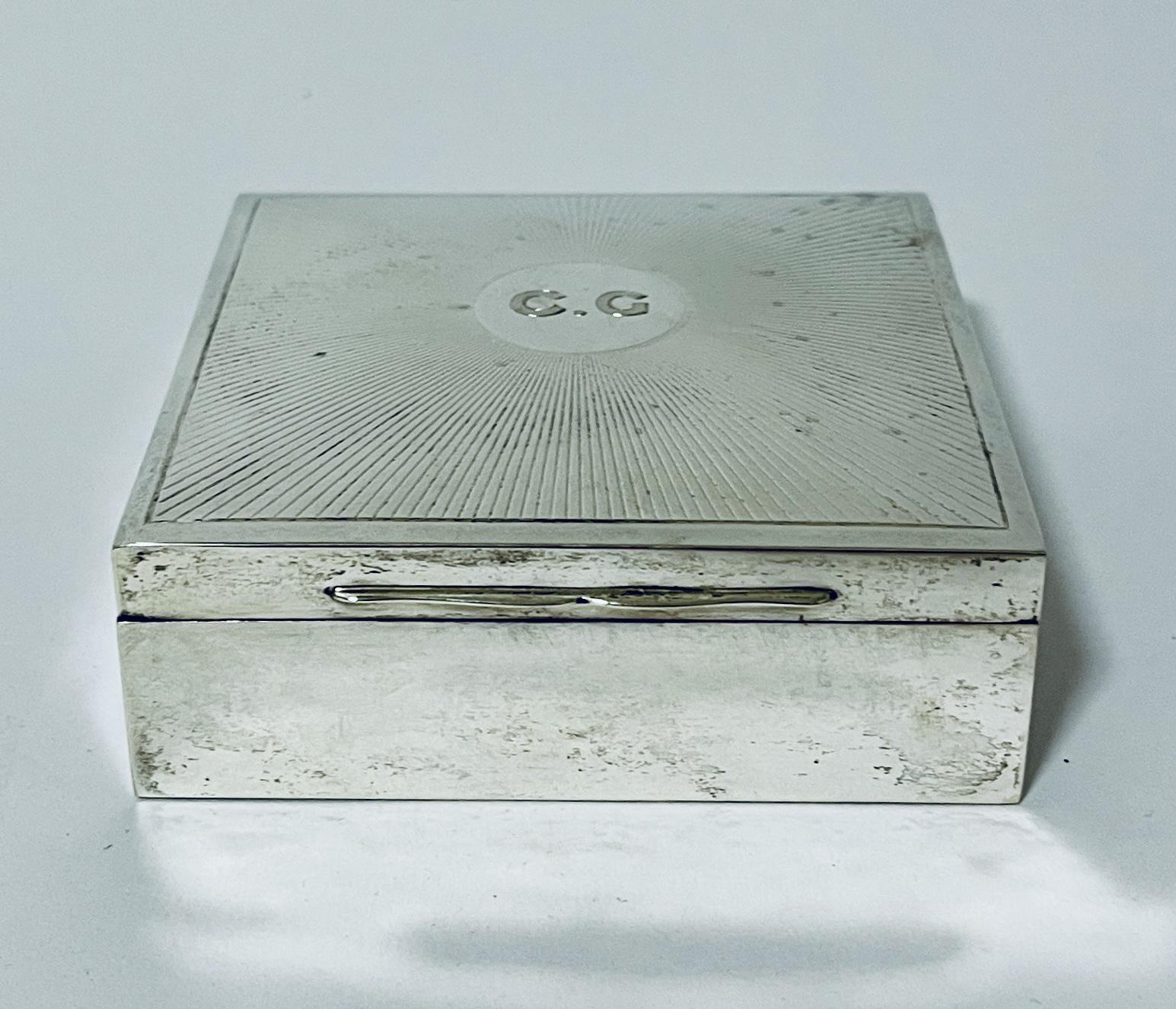 Antique Silver Cigarette Box (1 of 15)