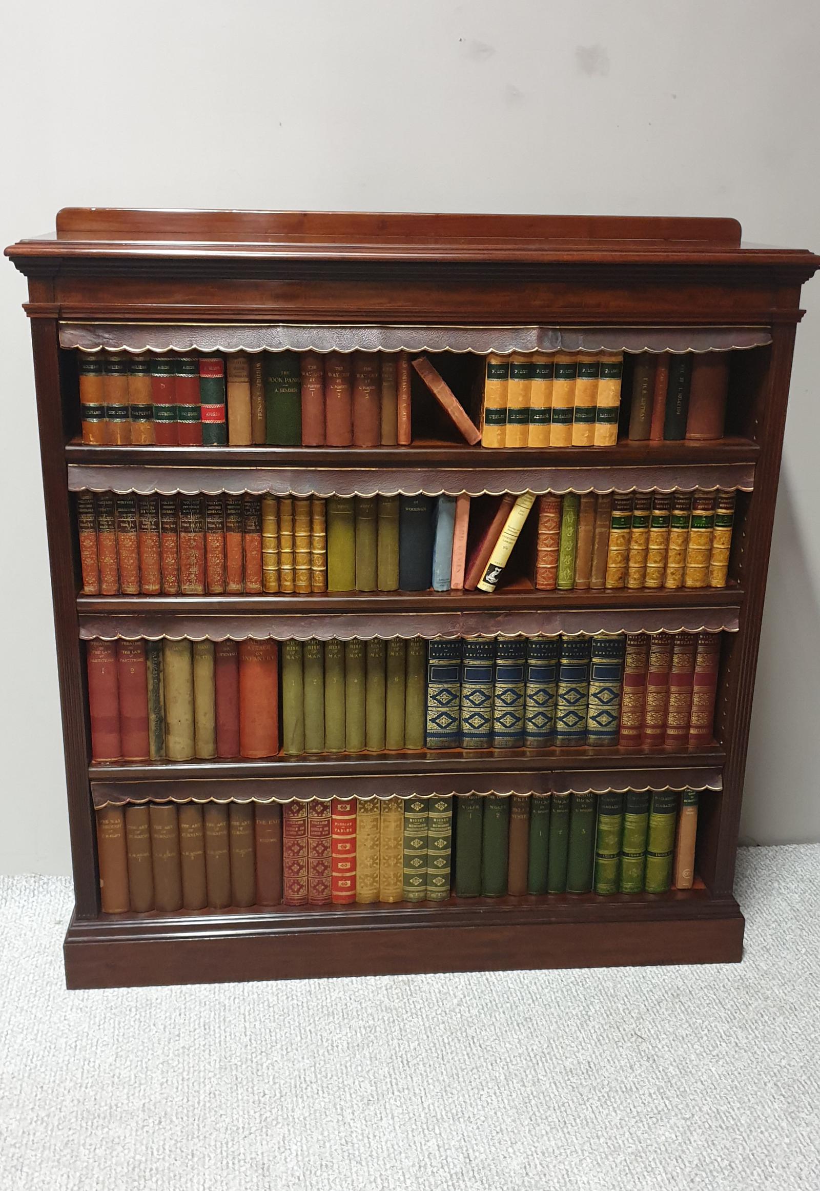 Top Quality Mahogany Open Bookcase (1 of 1)