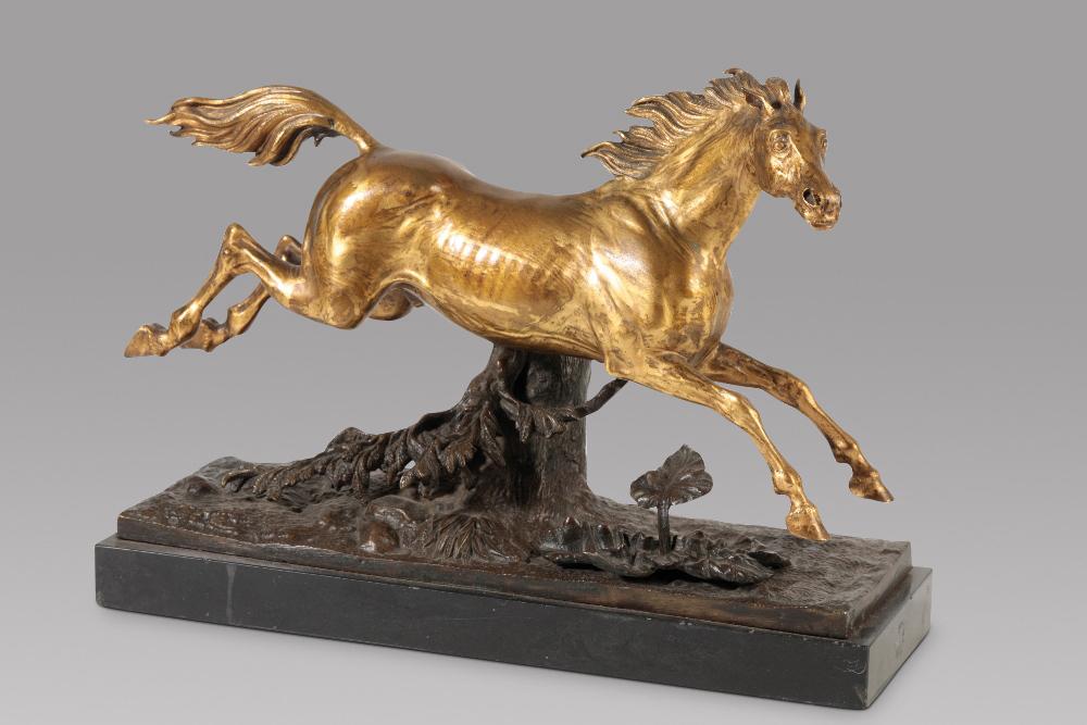 A Lovely Gilt Bronze Model Of a Horse (1 of 4) A Lovely Gilt Bronze Model Of a Horse (1 of 4)