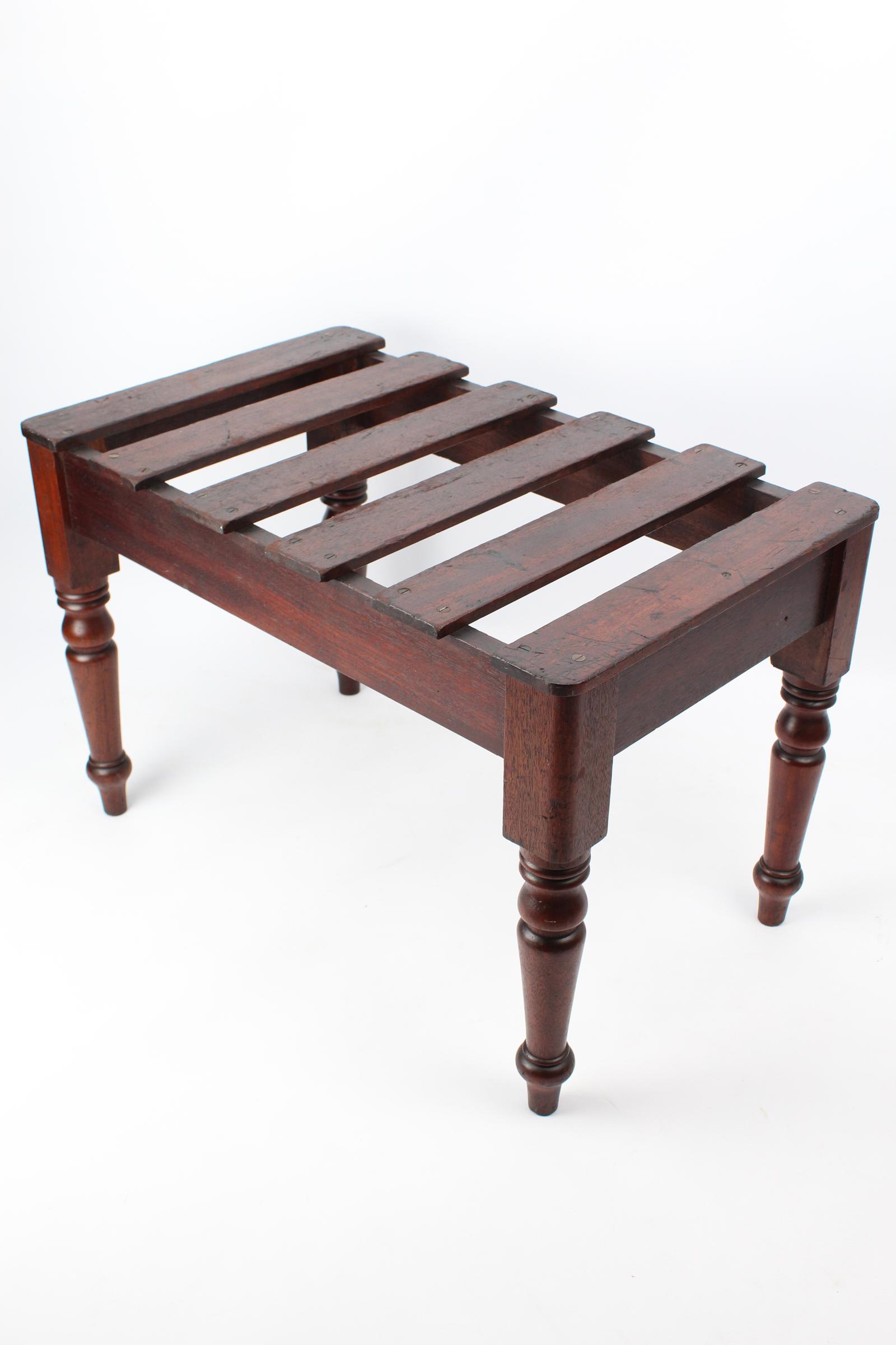 Large Victorian Mahogany Luggage Stand (1 of 13)