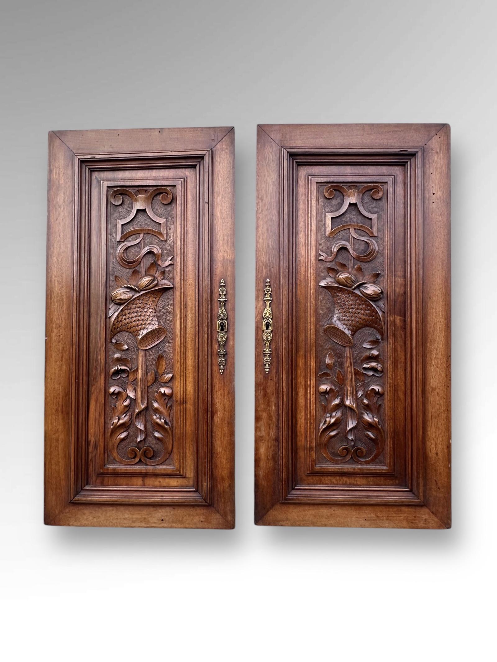 French Carved Cupboard Door Panels Architectural Salvage (1 of 7)