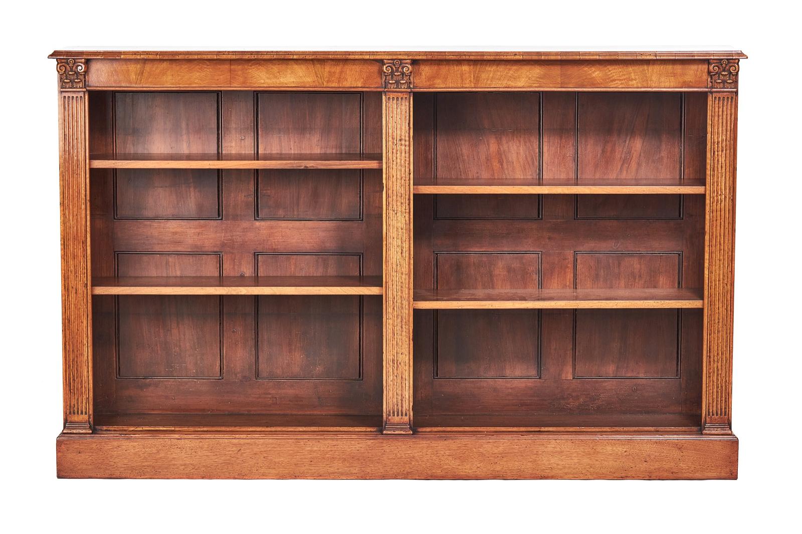 Georgian Style Walnut Open Bookcase c.1920 (1 of 6) Georgian Style Walnut Open Bookcase c.1920 (1 of 6)