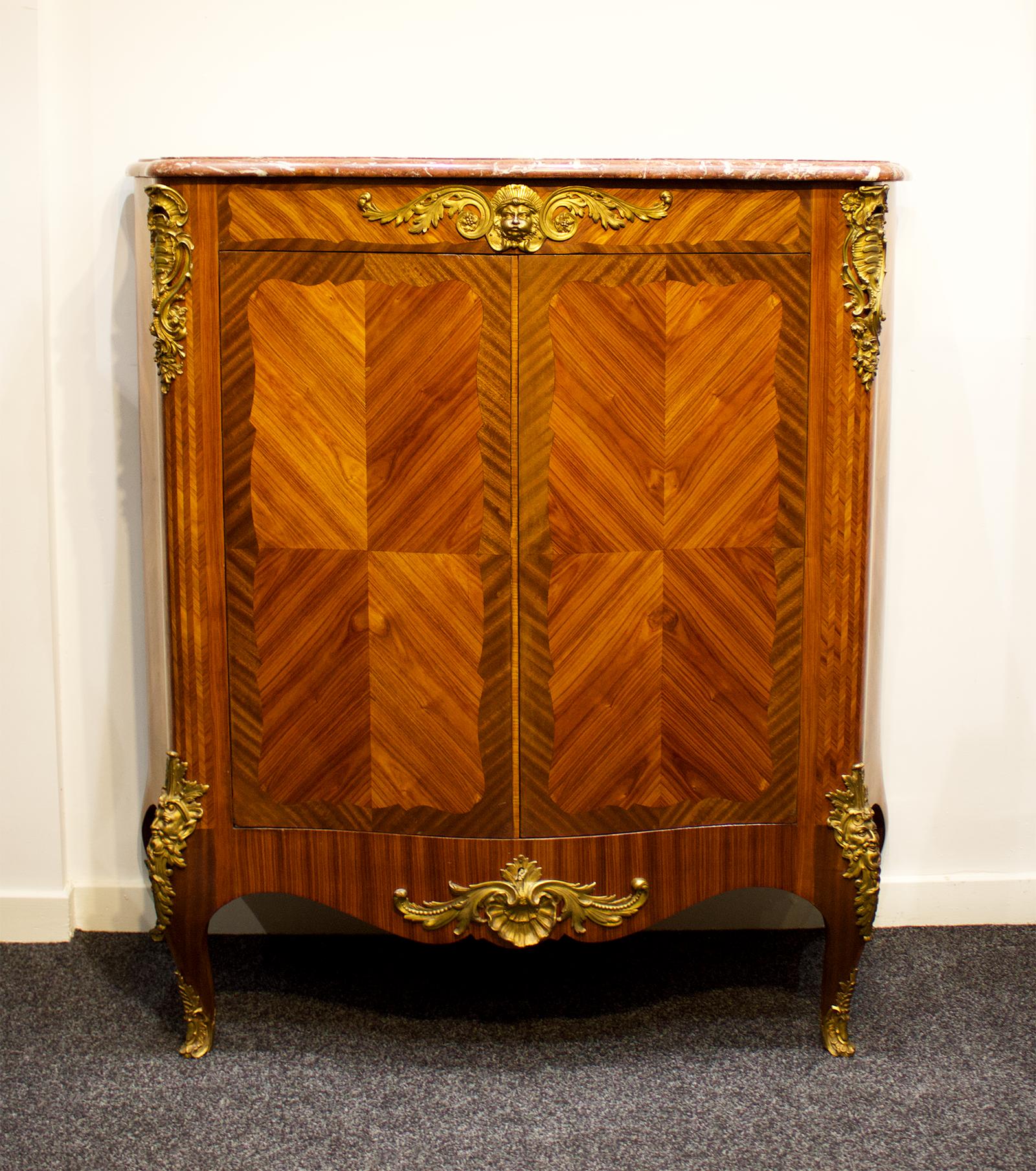 19th Century French Marble Top Side Cabinet by Maison Millet (1 of 6)