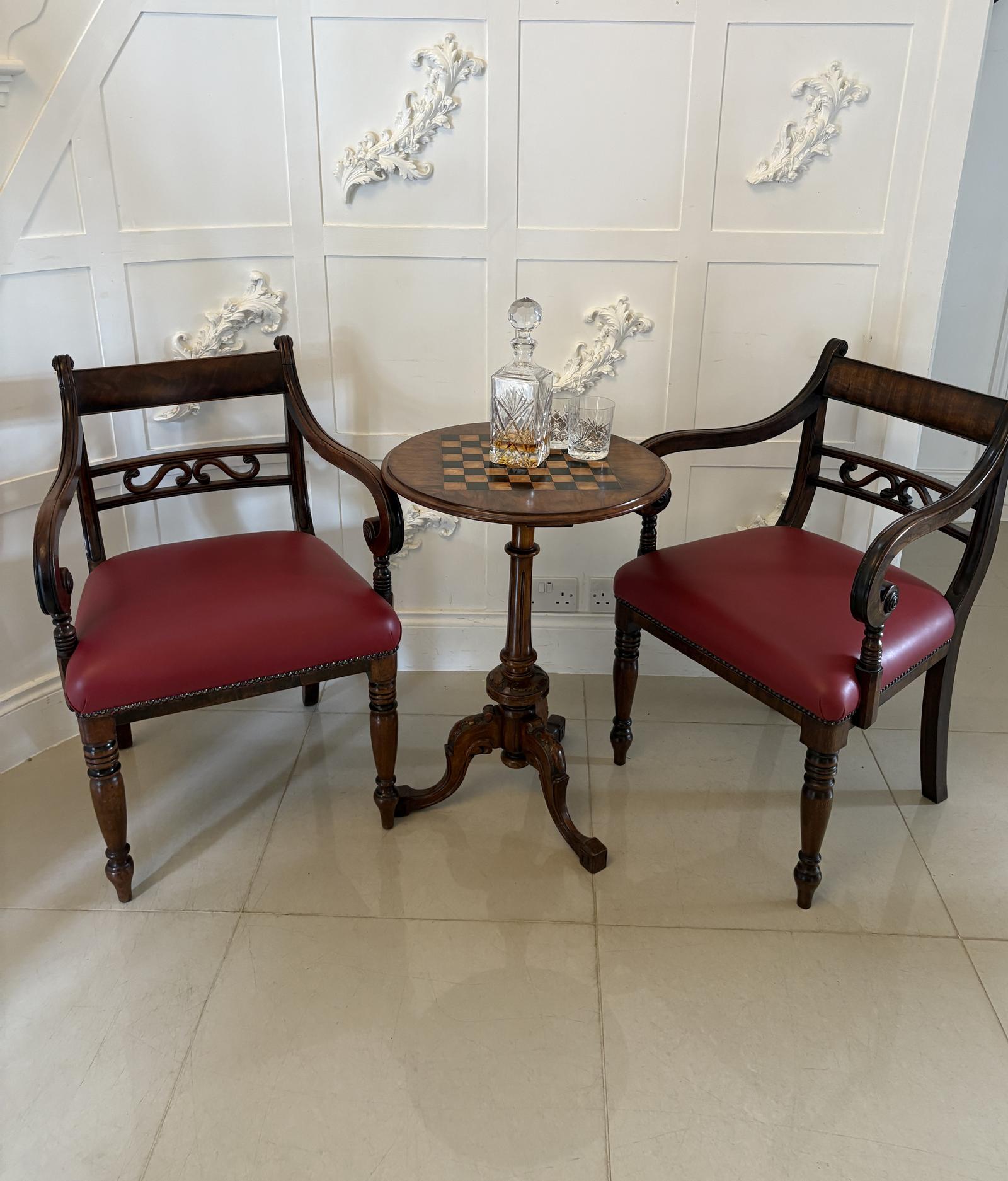 Pair of Antique George III Quality Mahogany Desk Chairs (1 of 12)