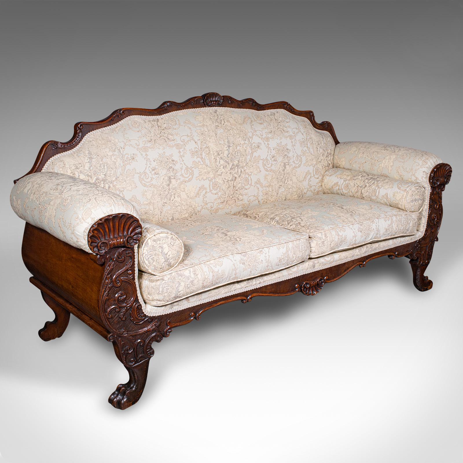 Antique Drawing Room Sofa, English, Large 2 Seat Settee, Show Frame, William IV (1 of 12)