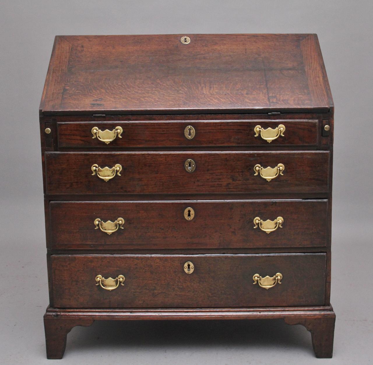 Early 18th Century Oak Bureau from the Georgian Period (1 of 11)