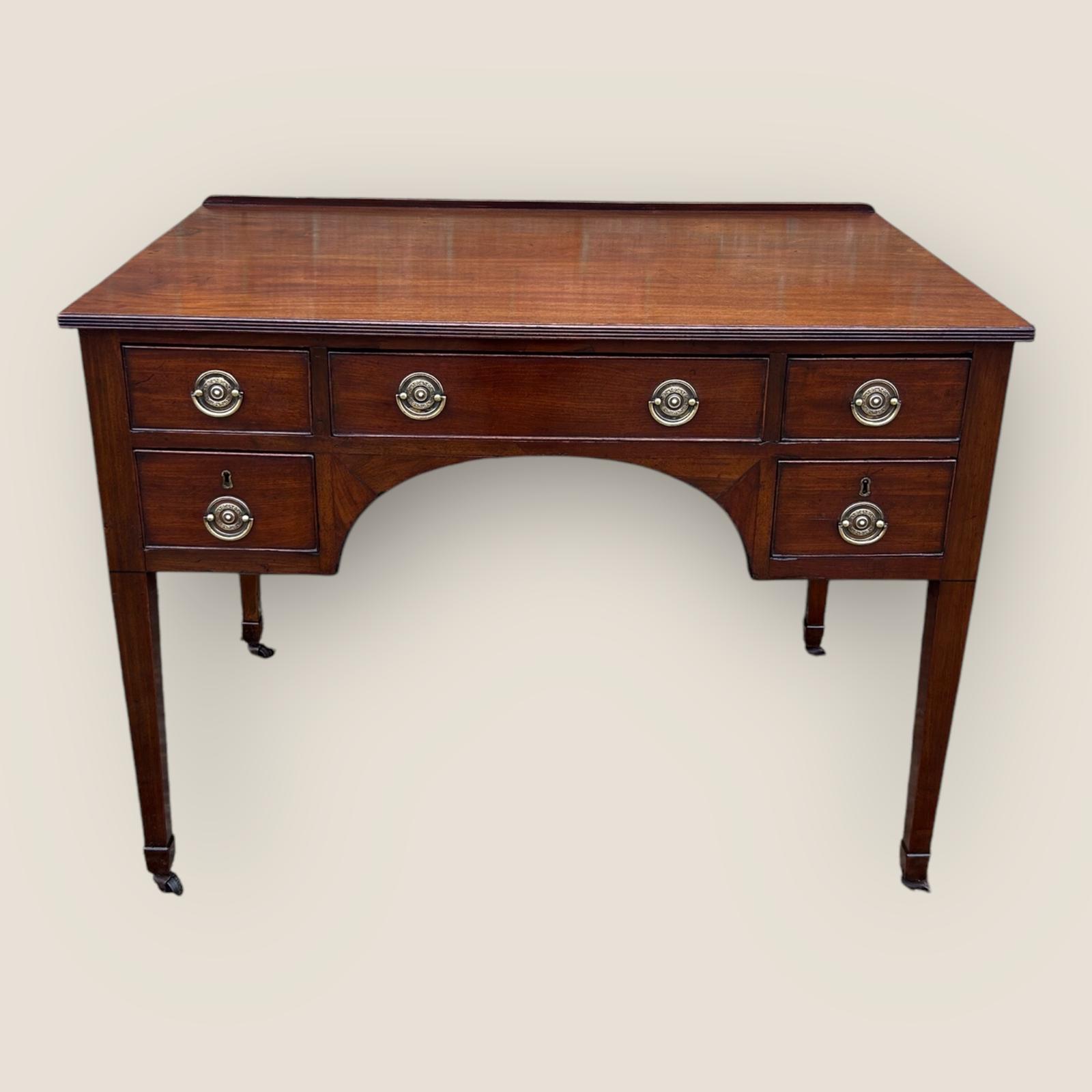 Antique English Victorian Mahogany Desk Writing Table by Spillman & Co (1 of 11) Antique English Victorian Mahogany Desk Writing Table by Spillman & Co (1 of 11)