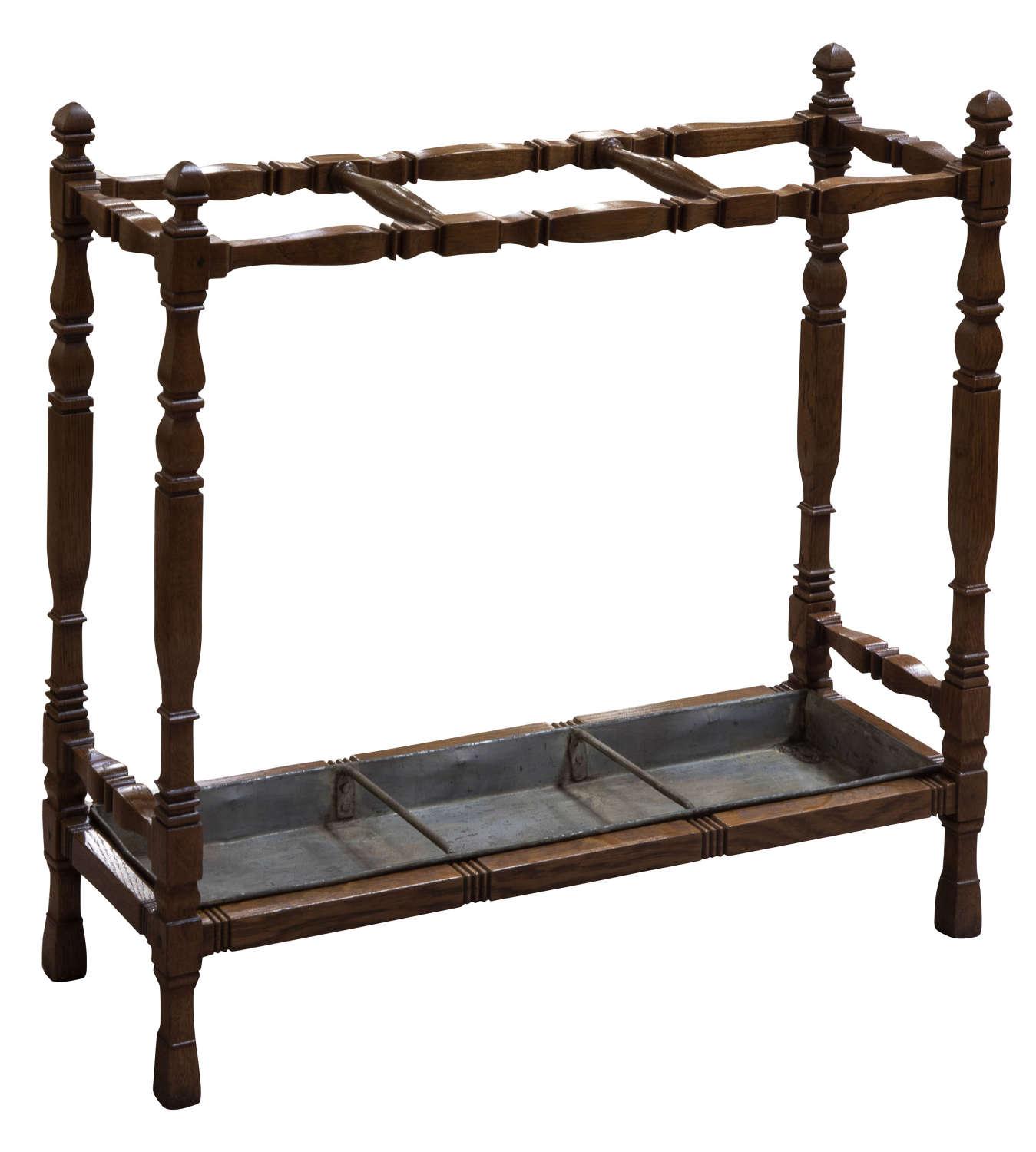 19th Century Oak Stick Stand in Arts & Crafts Style c.1880 (1 of 5) 19th Century Oak Stick Stand in Arts & Crafts Style c.1880 (1 of 5)