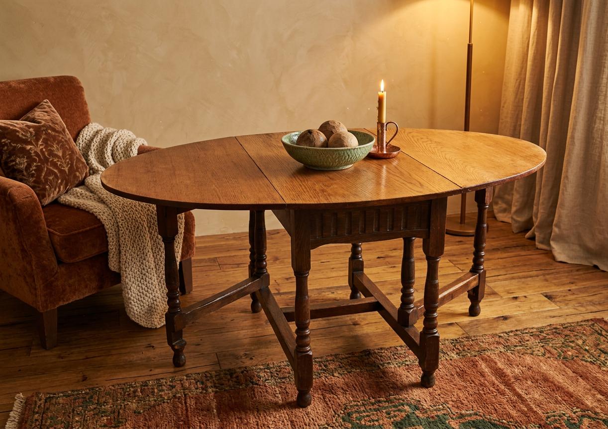Antique Oak Gateleg Dropleaf Oval Table With Sanded And Waxed Top (1 of 11) Antique Oak Gateleg Dropleaf Oval Table With Sanded And Waxed Top (1 of 11)