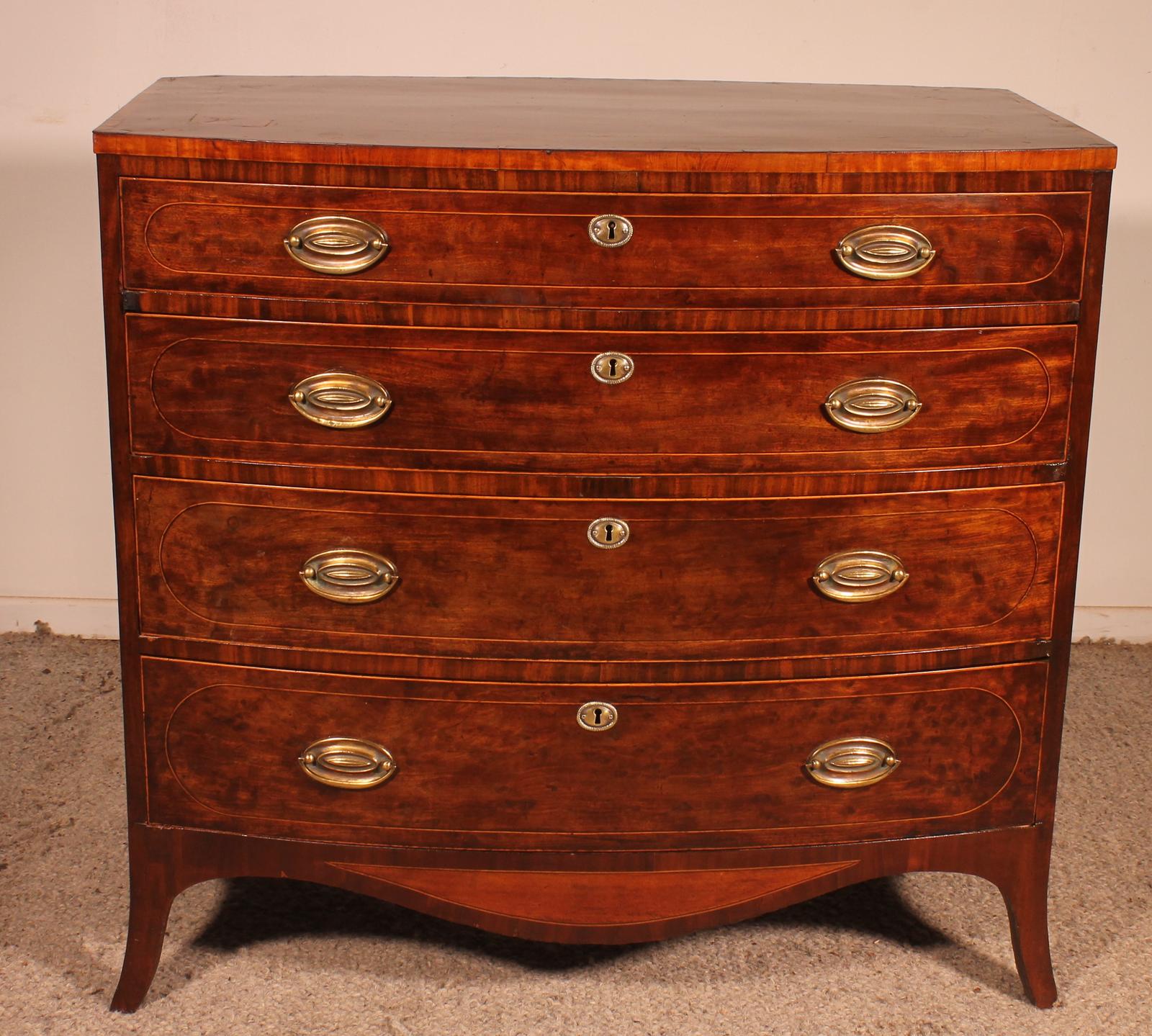 Small Mahogany Chest of Drawers with Inlays - 18th Century (1 of 11)