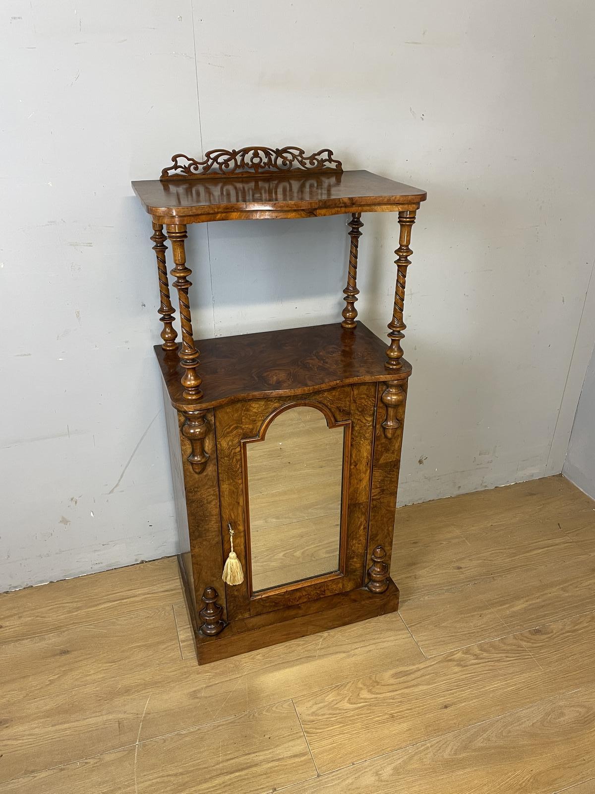 19th Century Burr Walnut Two Tier Cabinet (1 of 9)