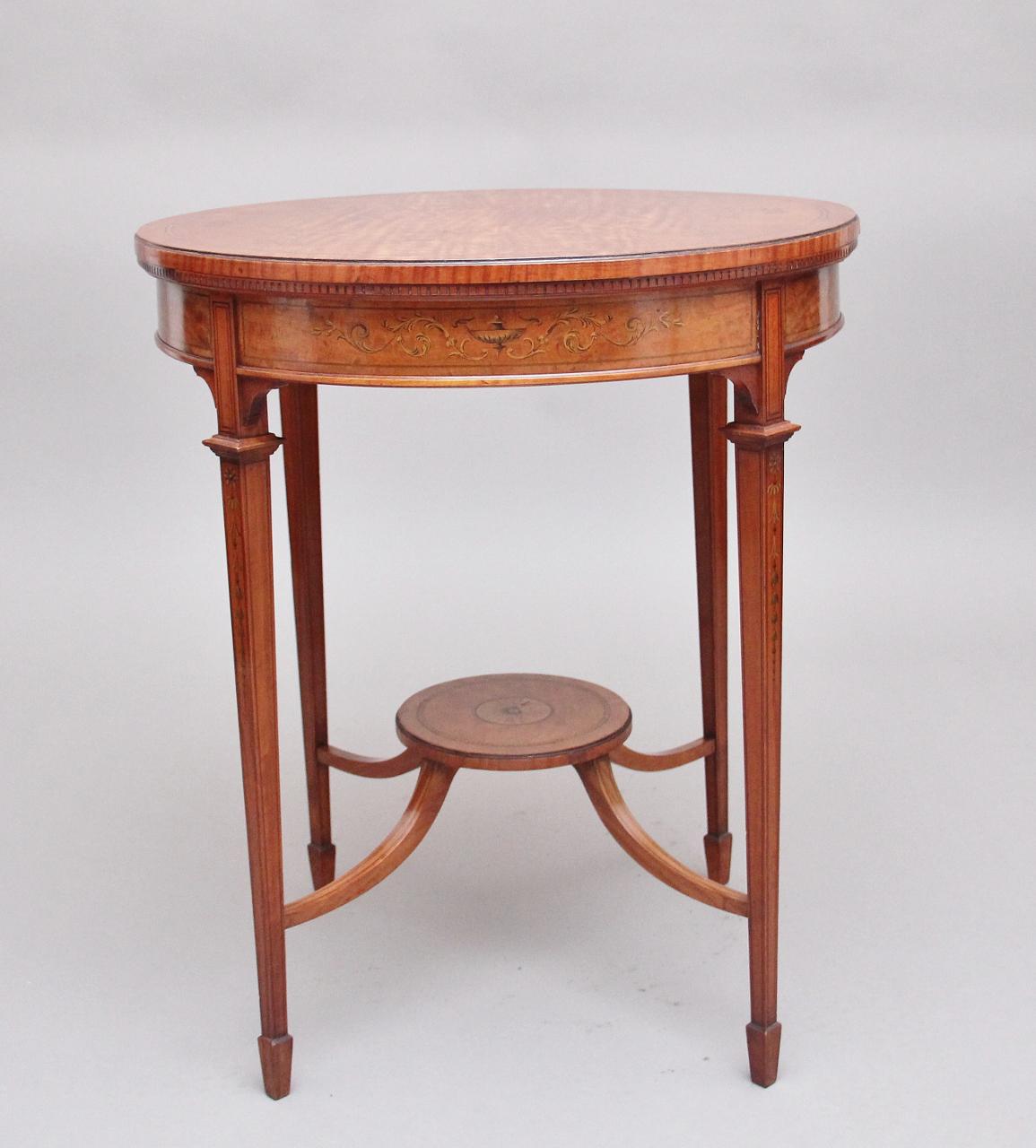 19th Century Satinwood Table (1 of 8)