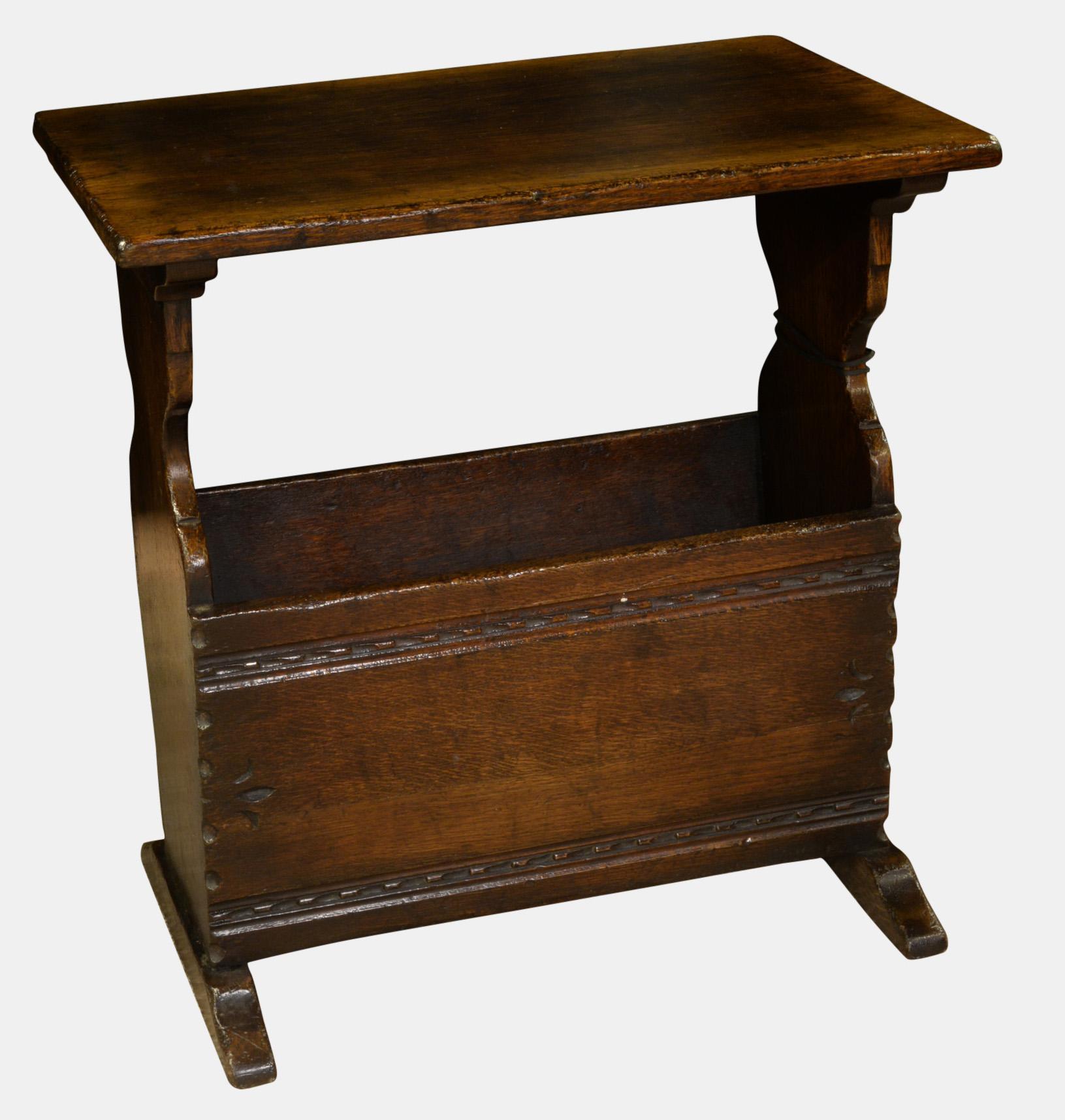 Ipswich Oak Magazine Rack / Table c.1920 (1 of 1) Ipswich Oak Magazine Rack / Table c.1920 (1 of 1)