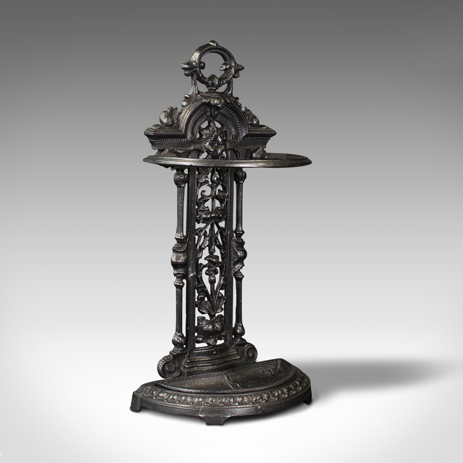 Antique Decorative Hall Stick Stand, English, After Coalbrookdale, Edwardian (1 of 10)