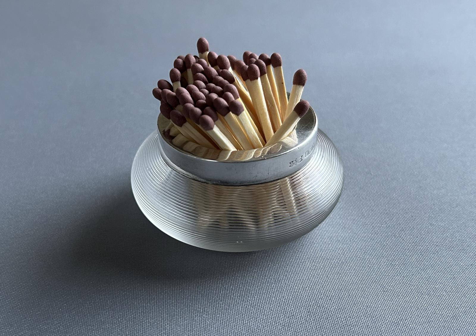 Rare George V Silver Mounted Match Striker (1 of 5)