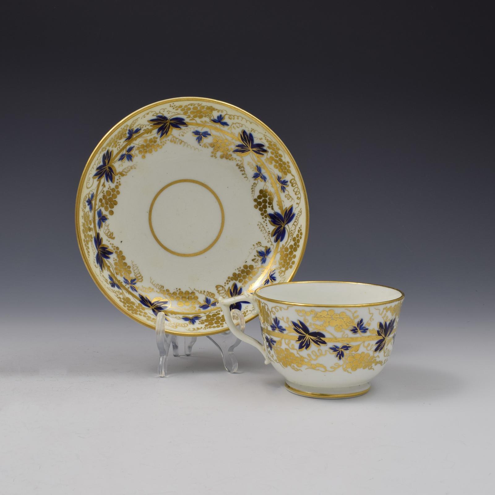 Bloor Derby Porcelain Tea Cup & Saucer c.1820 (1 of 8) Bloor Derby Porcelain Tea Cup & Saucer c.1820 (1 of 8)