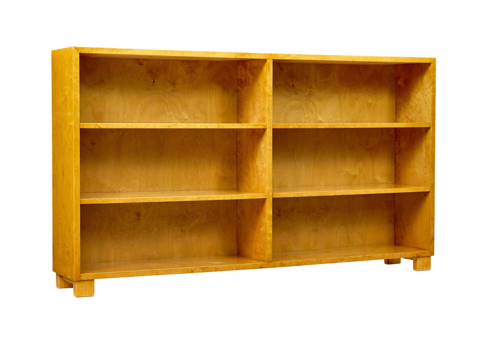 Swedish Mid Century Birch Low Open Bookcase (1 of 8) Swedish Mid Century Birch Low Open Bookcase (1 of 8)