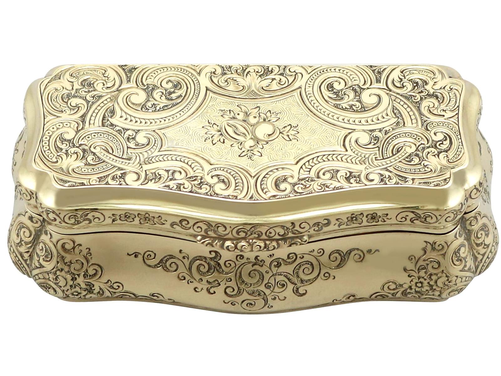Antique German 14ct Gold Snuff Box Circa 1850 (1 of 14)