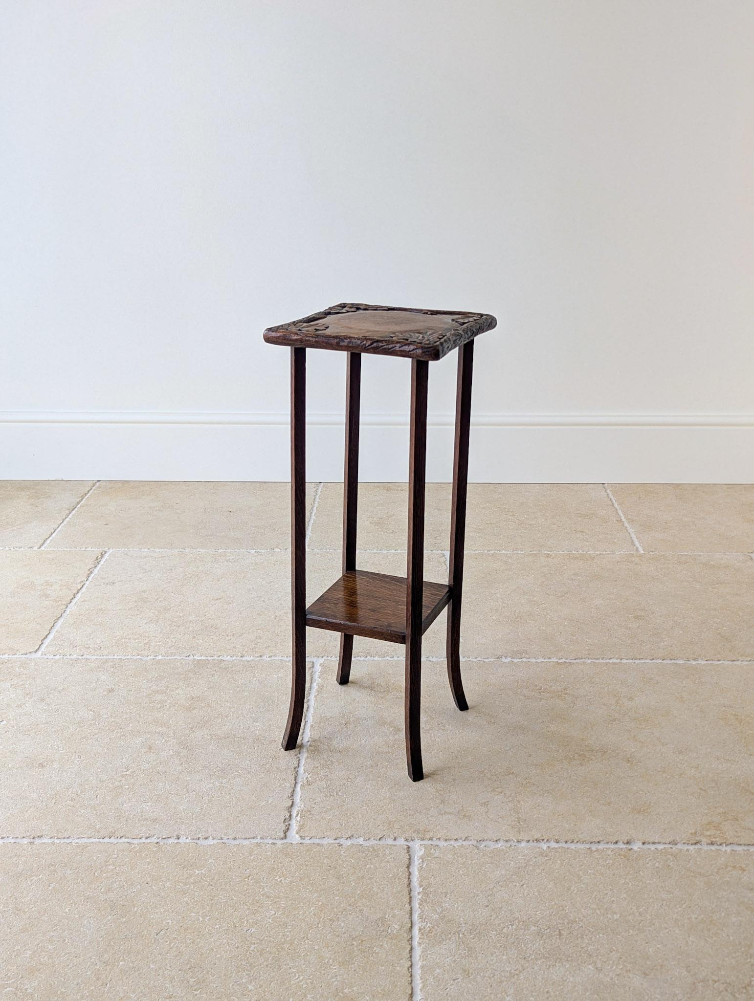 Antique Edwardian Arts & Crafts Oak Two-tier Plant Stand c.1905 (1 of 17) Antique Edwardian Arts & Crafts Oak Two-tier Plant Stand c.1905 (1 of 17)