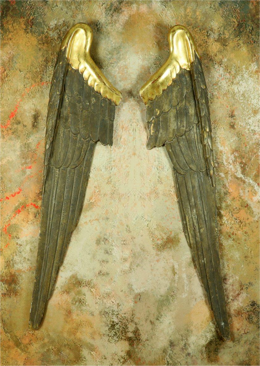 French 18th Century Carved Wood Angel Wings. Antique Gilt Gesso Wings (1 of 24) French 18th Century Carved Wood Angel Wings. Antique Gilt Gesso Wings (1 of 24)