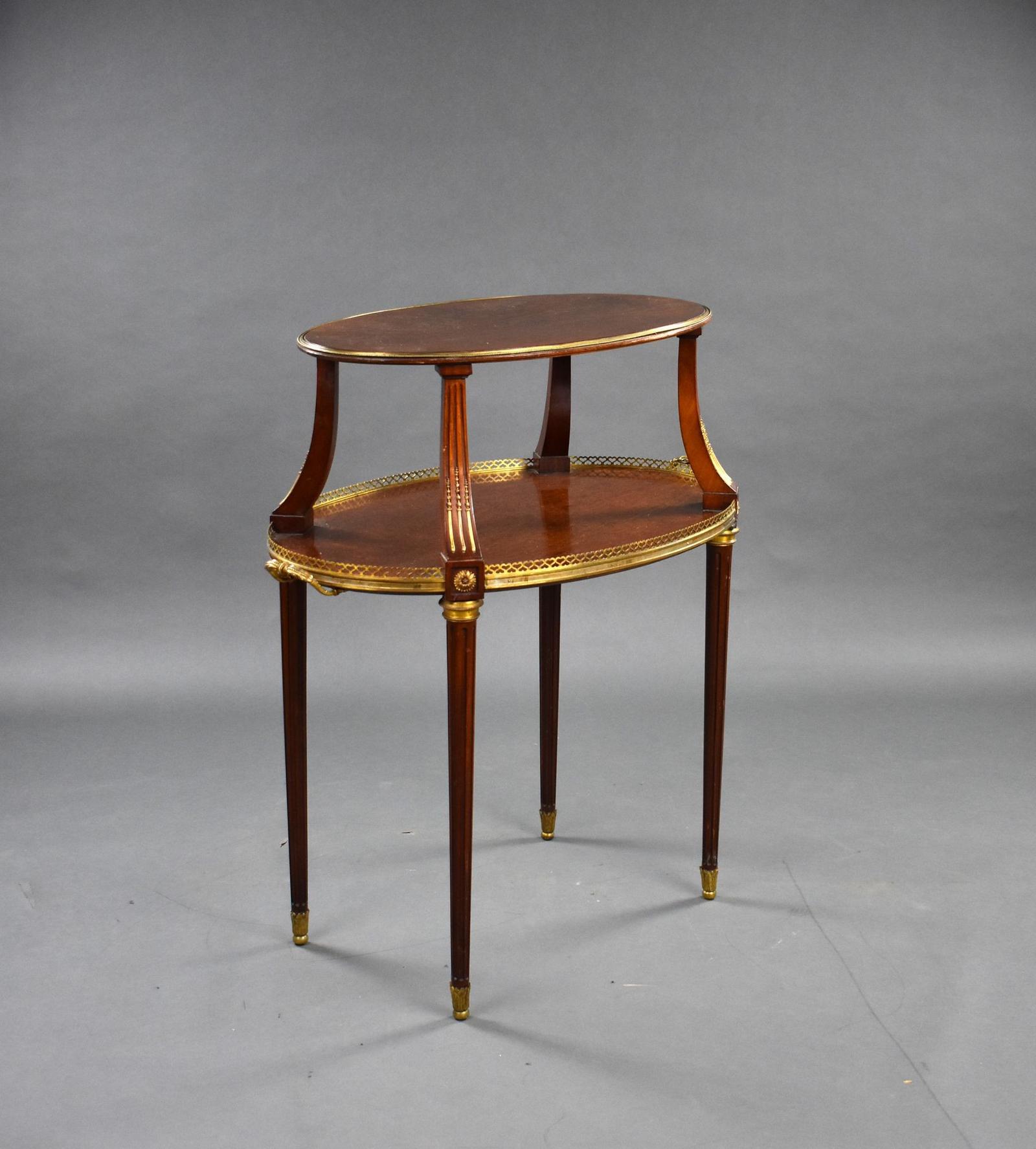 19th Century French Mahogany Etagere (1 of 14)