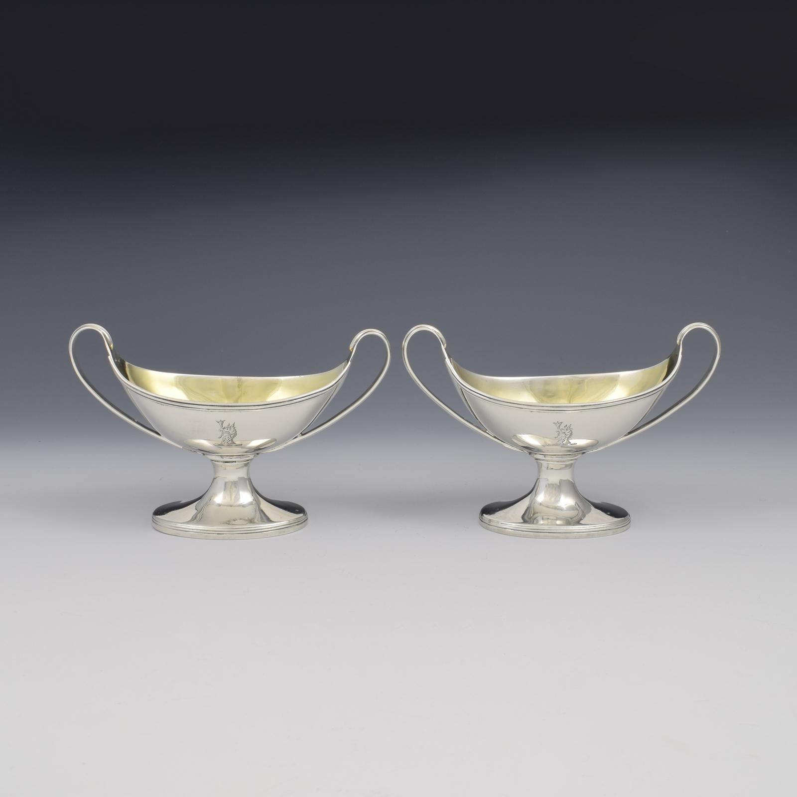 Rare Pair of Georgian York Silver Table Salts Hampston Prince & Cattles 1801 (1 of 14) Rare Pair of Georgian York Silver Table Salts Hampston Prince & Cattles 1801 (1 of 14)