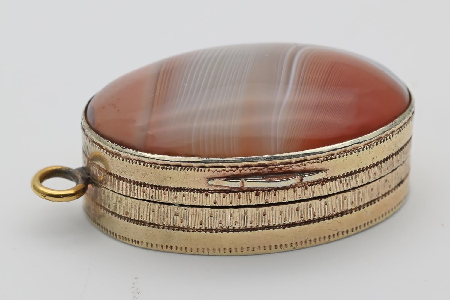 George III Silver Gilt and Agate Vinaigrette, London 1801 by Richard Lockwood & John Douglass (1 of 4)