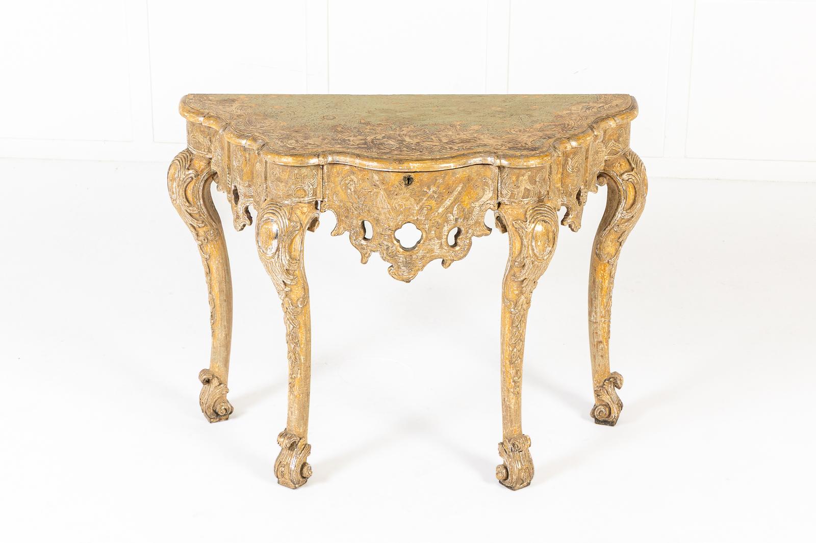 18th Century Italian Silver Gilt Console Table (1 of 12)