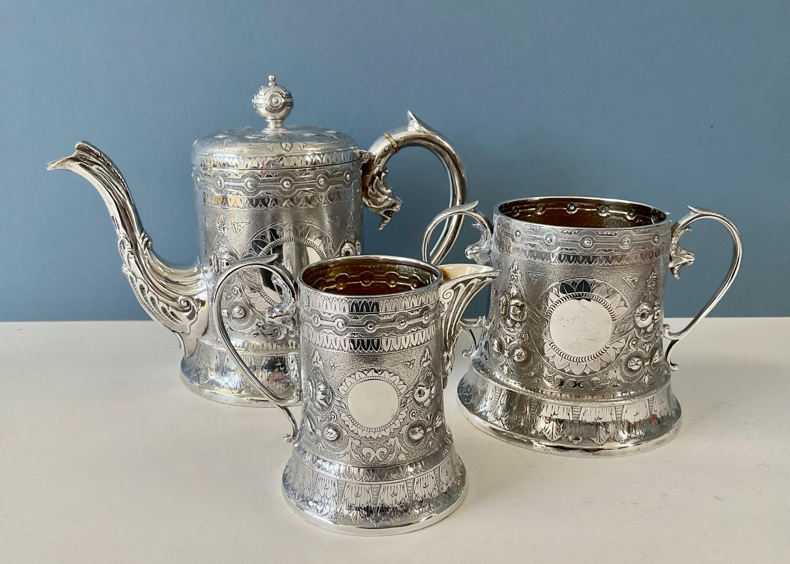 Antique Scottish Silver Tea Set (1 of 16)