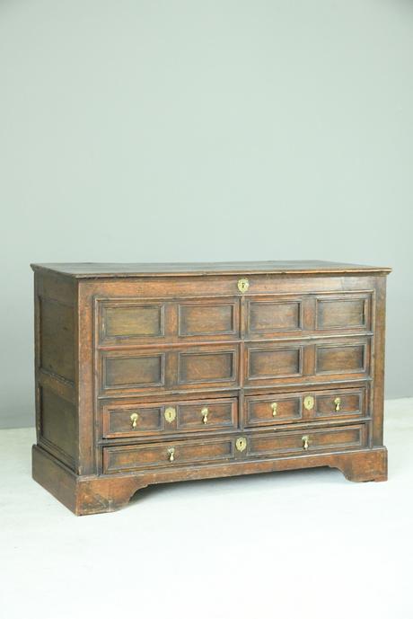 18th Century Oak Mule Chest (1 of 12)