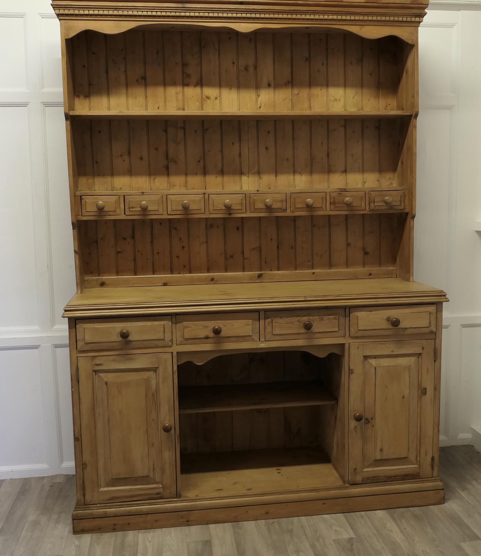 Genuine Farmhouse Country Kitchen Pine Dresser (1 of 8)