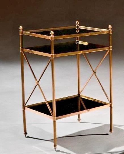 Table Maison Bagues Brass and Glass Étagère in the Louis XVI Style (1 of 3)