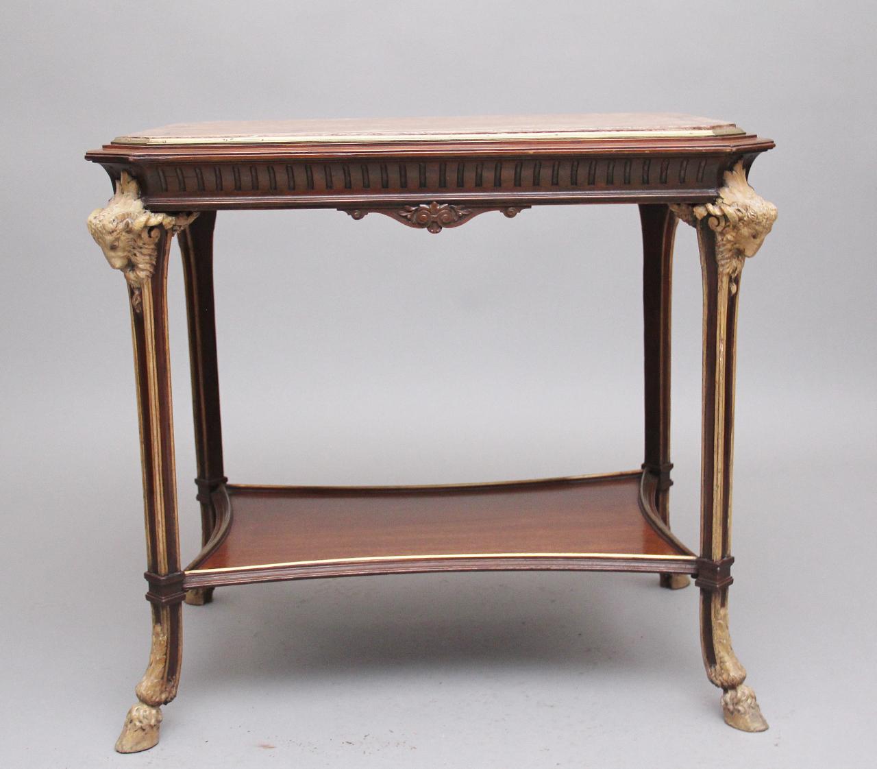 19th Century French Mahogany & Marble Top Occasional Table (1 of 12) 19th Century French Mahogany & Marble Top Occasional Table (1 of 12)