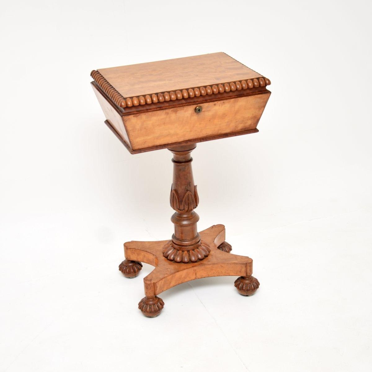 Antique William IV Satinwood Tea Poy / Side Table (1 of 12) Antique William IV Satinwood Tea Poy / Side Table (1 of 12)
