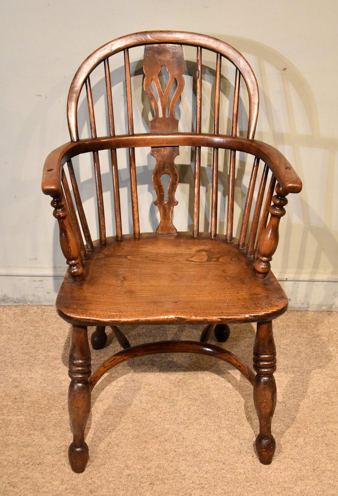 19th Century Ash & Elm Windsor Chair (1 of 5)