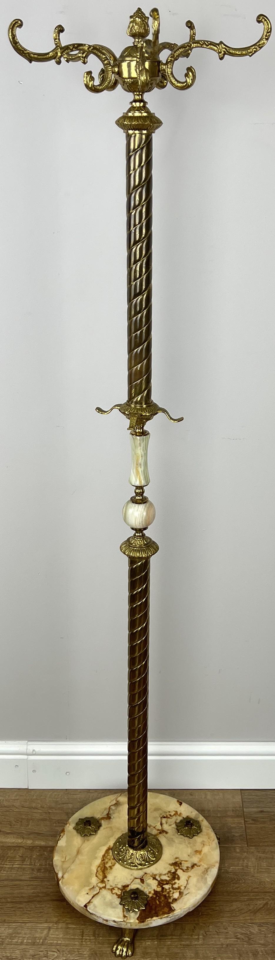 Standing Coat Hanger Vintage French Brass & Onyx 9 Hooks Coat Rack (1 of 14) Standing Coat Hanger Vintage French Brass & Onyx 9 Hooks Coat Rack (1 of 14)